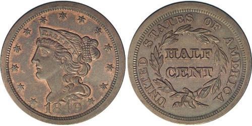 1/2 Cent Stati Uniti d