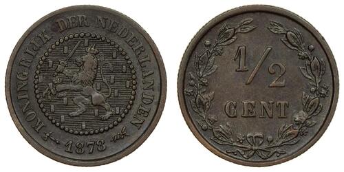 1/2 Cent Royaume des Pays-Bas (1815 - )  