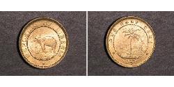 1/2 Cent 利比里亚 (1847 - ) 青铜 