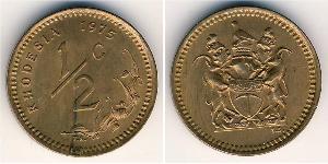 1/2 Cent 羅德西亞 (1965 - 1979) 青铜 