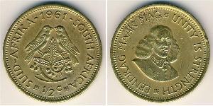 1/2 Cent 南非 (1910 - ) 黃銅 