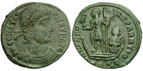 1/2 Centenionalis Imperio romano (27BC-395) Bronce Constancio II (317 - 361)