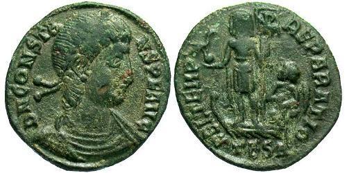 1/2 Centenionalis Римська імперія (27BC-395) Бронза Констант I (320-350)