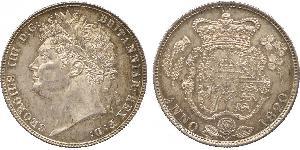 1/2 Corona Regno Unito di Gran Bretagna e Irlanda (1801-1922) Argento Giorgio IV (1762-1830)