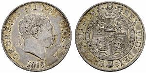 1/2 Corona Regno Unito di Gran Bretagna e Irlanda (1801-1922) Argento Giorgio III (1738-1820)