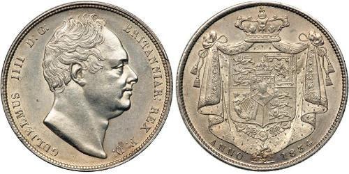 1/2 Corona Regno Unito di Gran Bretagna e Irlanda (1801-1922) Argento Guglielmo IV (1765-1837)