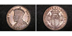 1/2 Corona Southern Rhodesia (1923-1980) Argento Giorgio V (1865-1936)
