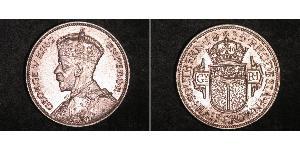1/2 Corona Southern Rhodesia (1923-1980) Argento Giorgio V (1865-1936)