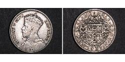 1/2 Crown Nouvelle-Zélande Argent George V (1865-1936)