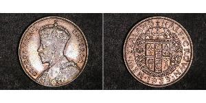 1/2 Crown Nouvelle-Zélande Argent George V (1865-1936)