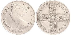 1/2 Crown Royaume de Grande-Bretagne (1707-1801) Argent Anne (reine de Grande-Bretagne)(1665-1714)