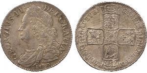 1/2 Crown Royaume de Grande-Bretagne (1707-1801) Argent George II (1683-1760)