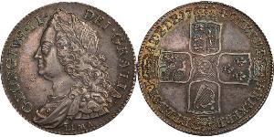 1/2 Crown Royaume de Grande-Bretagne (1707-1801) Argent George II (1683-1760)