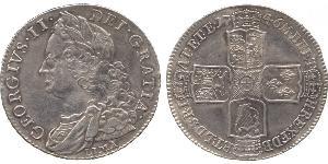 1/2 Crown Royaume de Grande-Bretagne (1707-1801) Argent George II (1683-1760)