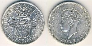 1/2 Crown Southern Rhodesia (1923-1980) Argent George VI (1895-1952)
