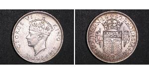 1/2 Crown Southern Rhodesia (1923-1980) Argent George VI (1895-1952)