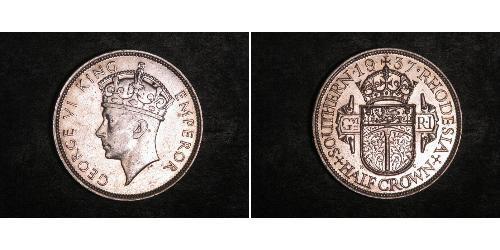 1/2 Crown Southern Rhodesia (1923-1980) Argent 