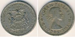 1/2 Crown Rhodesia (1965 - 1979) Copper 