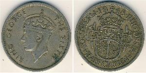 1/2 Crown Southern Rhodesia (1923-1980) Copper/Nickel George VI (1895-1952)