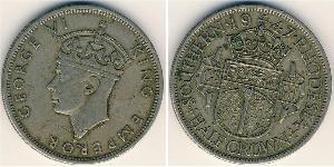 1/2 Crown Southern Rhodesia (1923-1980) Kupfer/Nickel Georg VI (1895-1952)