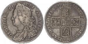 1/2 Crown Royaume de Grande-Bretagne (1707-1801) Or George II (1683-1760)