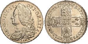 1/2 Crown Royaume de Grande-Bretagne (1707-1801) Or George II (1683-1760)