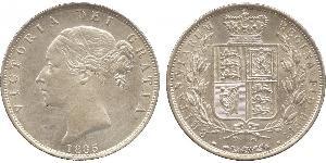 1/2 Crown Reino Unido de Gran Bretaña e Irlanda (1801-1922) Plata Victoria (1819 - 1901)