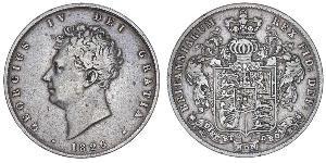 1/2 Crown Reino Unido de Gran Bretaña e Irlanda (1801-1922) Plata Jorge IV (1762-1830)