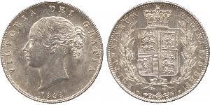 1/2 Crown Reino Unido de Gran Bretaña e Irlanda (1801-1922) Plata Victoria (1819 - 1901)