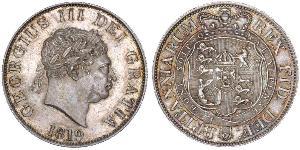 1/2 Crown Reino Unido de Gran Bretaña e Irlanda (1801-1922) Plata Jorge III (1738-1820)
