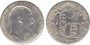 1/2 Crown Reino Unido de Gran Bretaña e Irlanda (1801-1922) Plata Eduardo VII (1841-1910)