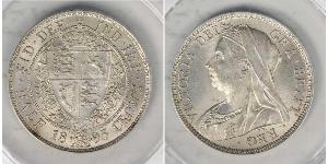 1/2 Crown Reino Unido de Gran Bretaña e Irlanda (1801-1922) Plata Victoria (1819 - 1901)