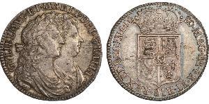 1/2 Crown Königreich England (927-1649,1660-1707) Silber Wilhelm III (1650-1702)