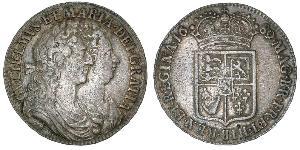 1/2 Crown Königreich England (927-1649,1660-1707) Silber Wilhelm III (1650-1702)