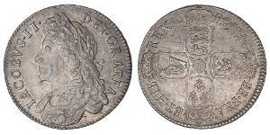 1/2 Crown Königreich England (927-1649,1660-1707) Silber Jakob II (1633-1701)
