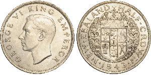 1/2 Crown Neuseeland Silber Georg VI (1895-1952)
