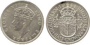 1/2 Crown Southern Rhodesia (1923-1980) Silber Georg VI (1895-1952)