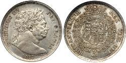 1/2 Crown Vereinigtes Königreich von Großbritannien und Irland (1801-1922) Silber Georg III (1738-1820)
