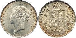 1/2 Crown Vereinigtes Königreich von Großbritannien und Irland (1801-1922) Silber Victoria (1819 - 1901)