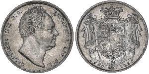 1/2 Crown Vereinigtes Königreich von Großbritannien und Irland (1801-1922) Silber Wilhelm IV (1765-1837)