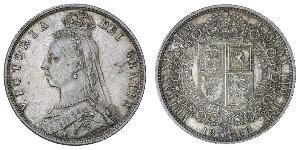 1/2 Crown Vereinigtes Königreich von Großbritannien und Irland (1801-1922) Silber Victoria (1819 - 1901)