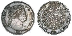 1/2 Crown Vereinigtes Königreich von Großbritannien und Irland (1801-1922) Silber Georg III (1738-1820)