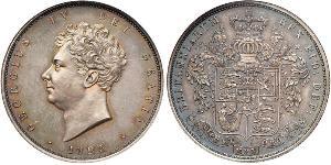 1/2 Crown Vereinigtes Königreich von Großbritannien und Irland (1801-1922) Silber Georg IV (1762-1830)