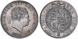 1/2 Crown Vereinigtes Königreich von Großbritannien und Irland (1801-1922) Silber Georg III (1738-1820)