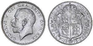 1/2 Crown Vereinigtes Königreich von Großbritannien und Irland (1801-1922) Silber George V (1865-1936)