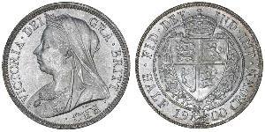 1/2 Crown Vereinigtes Königreich von Großbritannien und Irland (1801-1922) Silber Victoria (1819 - 1901)