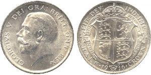 1/2 Crown Vereinigtes Königreich von Großbritannien und Irland (1801-1922) Silber George V (1865-1936)