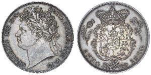 1/2 Crown Vereinigtes Königreich von Großbritannien und Irland (1801-1922) Silber Georg IV (1762-1830)