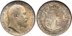 1/2 Crown Vereinigtes Königreich von Großbritannien und Irland (1801-1922) Silber Eduard VII (1841-1910)