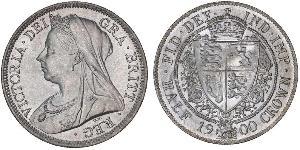 1/2 Crown Vereinigtes Königreich von Großbritannien und Irland (1801-1922) Silber Victoria (1819 - 1901)